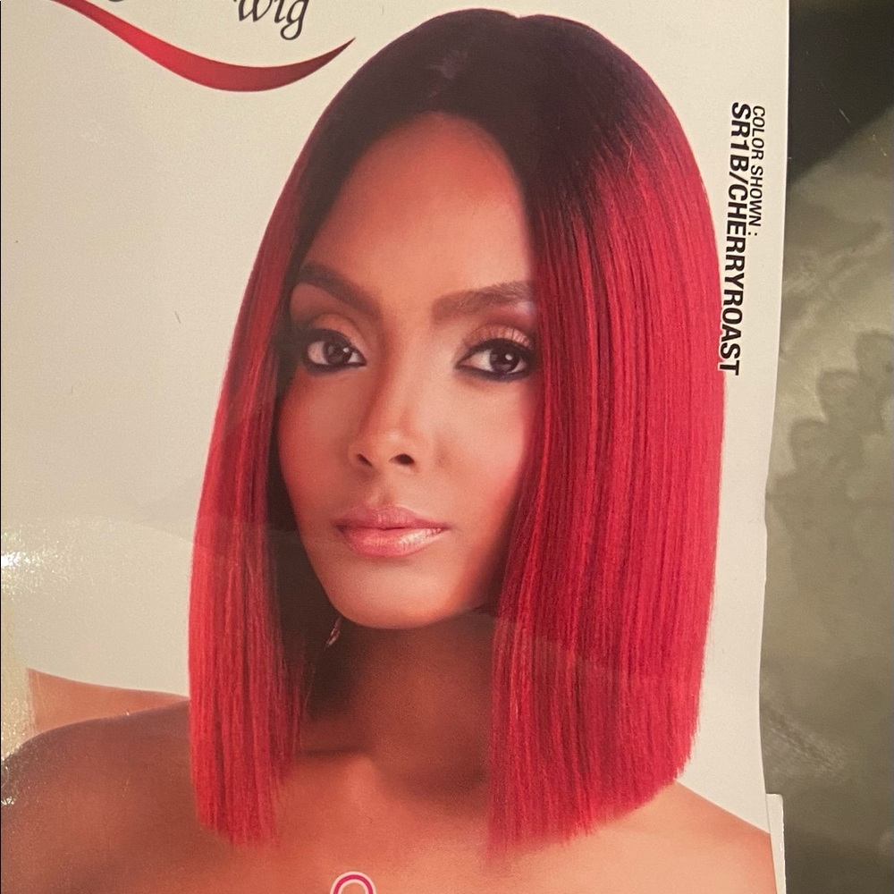 Lace front flat edge blunt cut bob wig